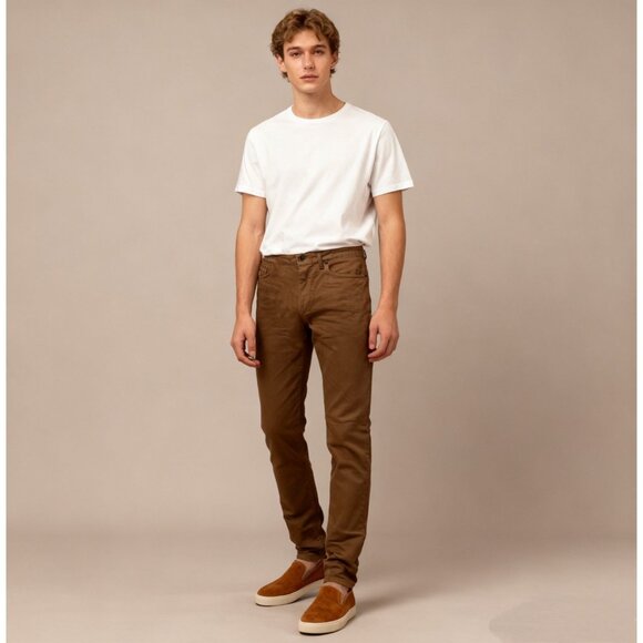 NWOT Todd Snyder SLIM FIT 5-POCKET CHINO Denim Jeans Mens 36x32 Caramel - Picture 1 of 10